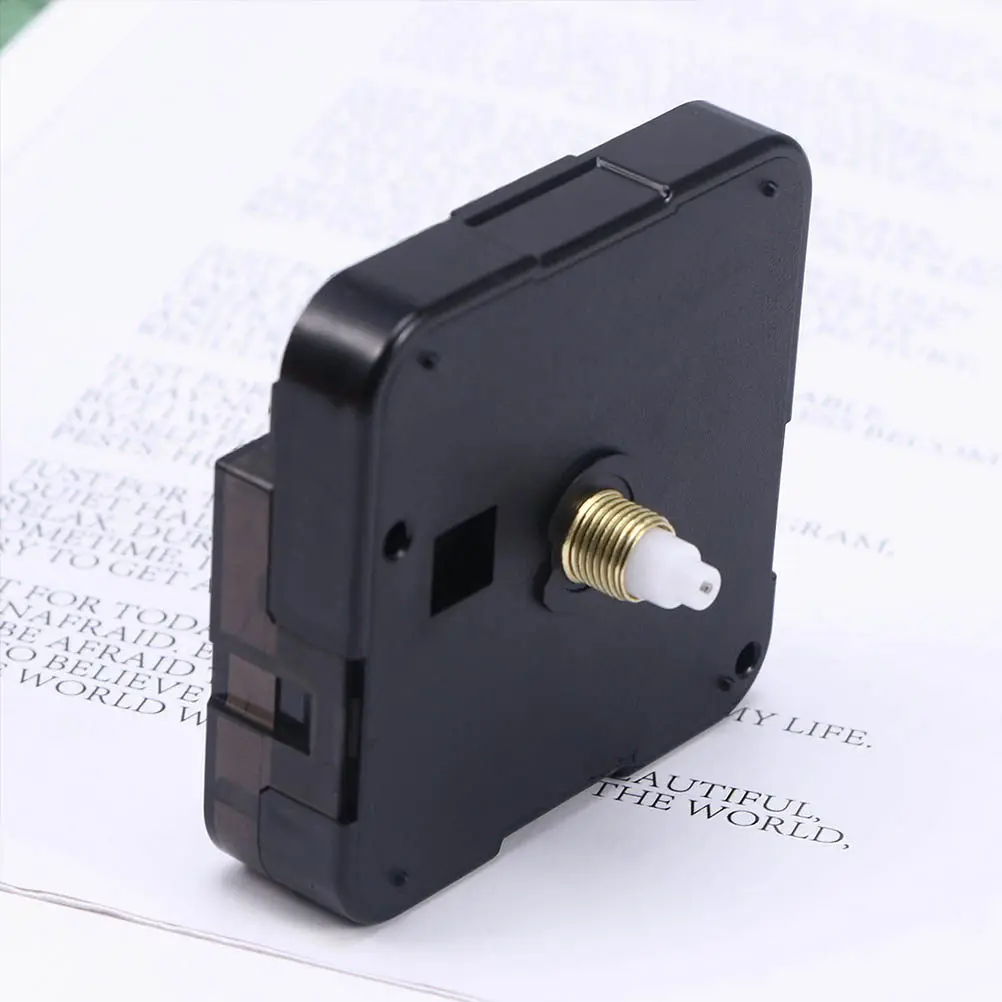 2Pcs Quartz Clock Movement Black Second-Leaping Replacement Mechanism Durable for DIY Clock Keeper Accessories