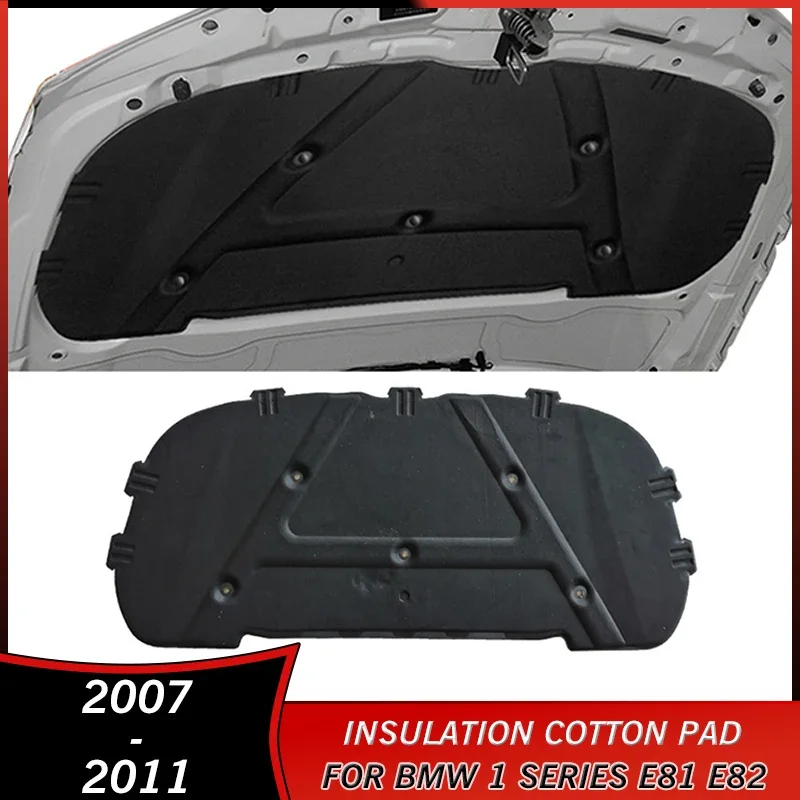 

2007-2011 Heat Sound Insulation Cotton Pad for BMW 1 Series E81 E82 E88 E87 120i 128i 130i 2008 2009 2010 Accessories Firewall