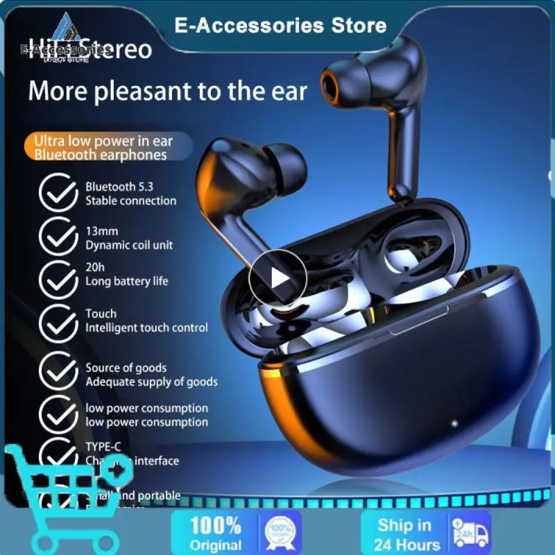 Earphones Sleek Design Durable Construction Long Battery Life Comfortable Fit Easy To Use Cross-border Convenient Features