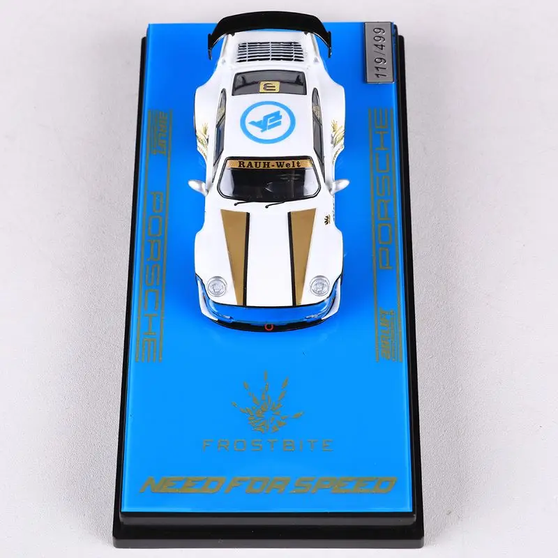 Originalmodell 1/64 Porsche RWB 964 Legierung Spielzeug Kraftfahrzeug Druckguss Metallmodell