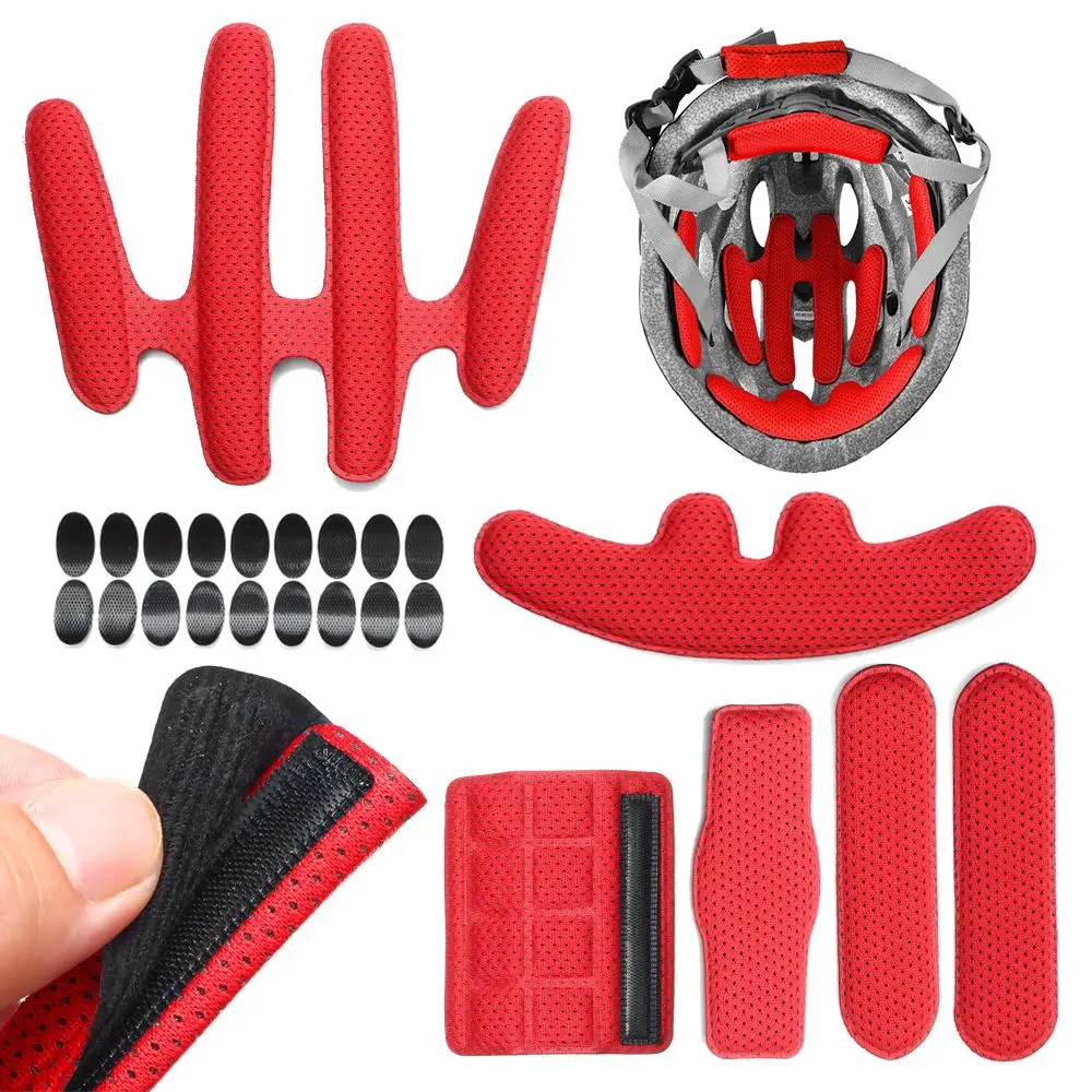 24pcs/set Cycling Universal Sponge Helmet Inner Padding Kits Replacement Foam Pads Set Protection Pad