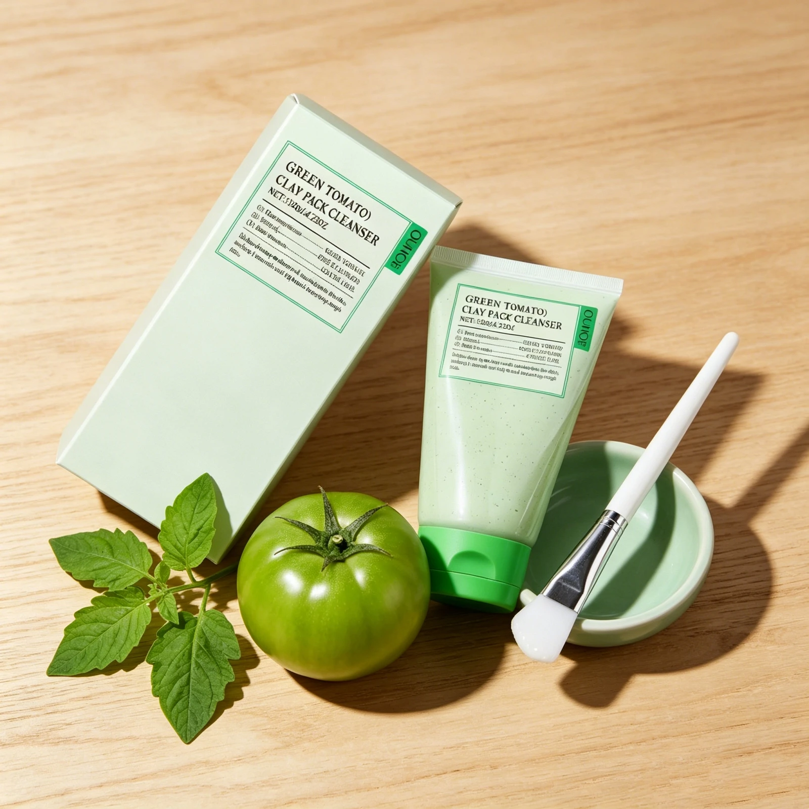 Green Tomato Foam Cleanser Deep Purify Cleaning Pores Remove Dirt Moisturizing Oil Control Brighten Skin Mild Foaming Face Wash