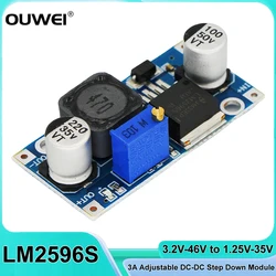 LM2596 LM2596S DC-DC Step-down Module 3A Adjustable Converter Power Supply Module Voltage Regulator 3.2V to 46V for Arduino