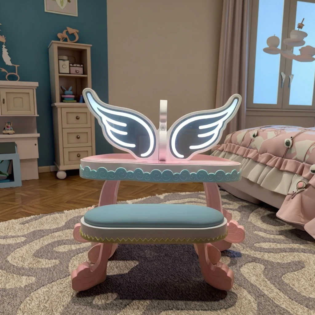 Children's Indoor Playground Princess House Dressing Table With Chair
