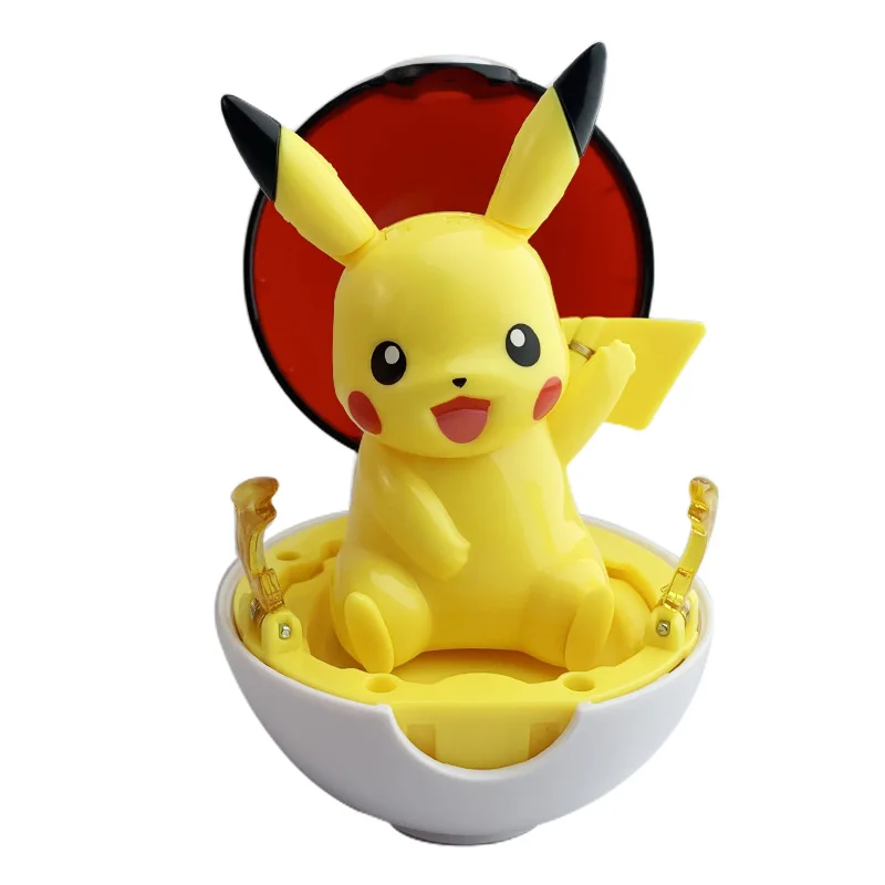 Pokemon Figur Bulbasaur Eevee Charmander Squirtle Pikachu Piplup Cubone Mimikyu Jigglypuff Pokeball Spielzeug Ornament Puppe – Detail 20