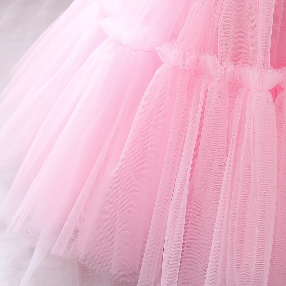 Kleinkind Halloween Party Baby Mädchen Kleid Schleife 1. Geburtstag Hochzeit Prinzessin Ballkleid Mädchen Karneval Brautjungfern Weihnachtskostüm – Detail 18