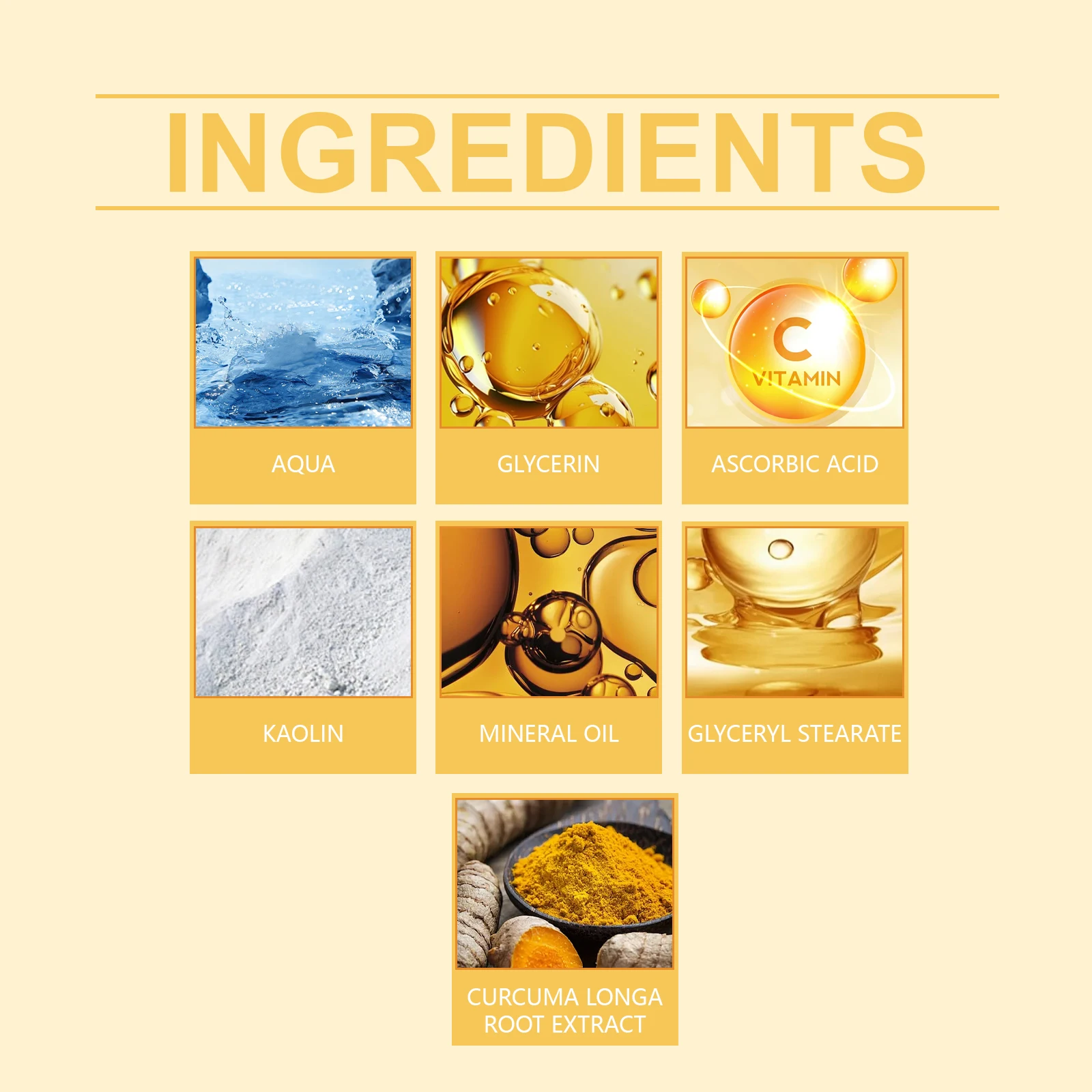 Ouhoe 120g Vitamin C Exfoliating Facial Mask Turmeric Cleansing Shrinking Pores Hydrating Moisturizer Reduce Dullness Clay Mask image 5