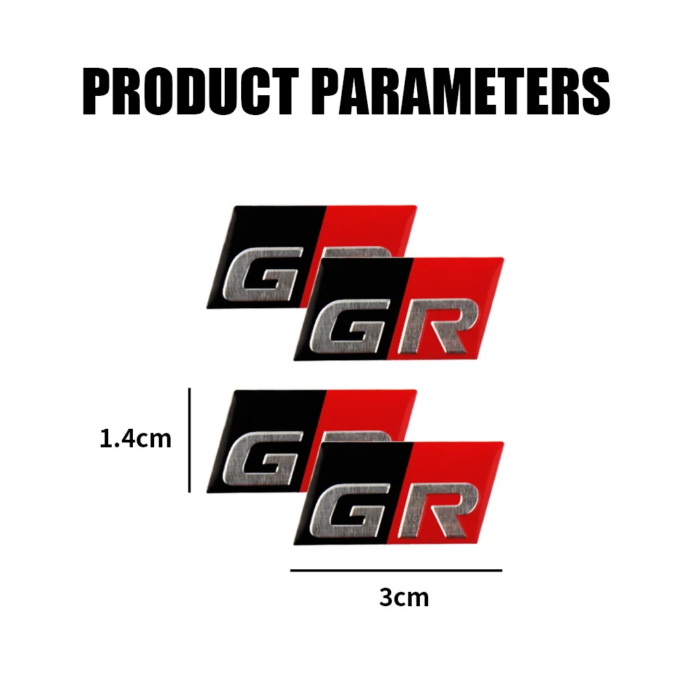 3D Car Body Trunk Aluminum Badge Sticker for Toyota GR SPORT GAZOO RACING Yaris Prius Rav4 Land Cruiser Highlander TRD Corolla - view 4