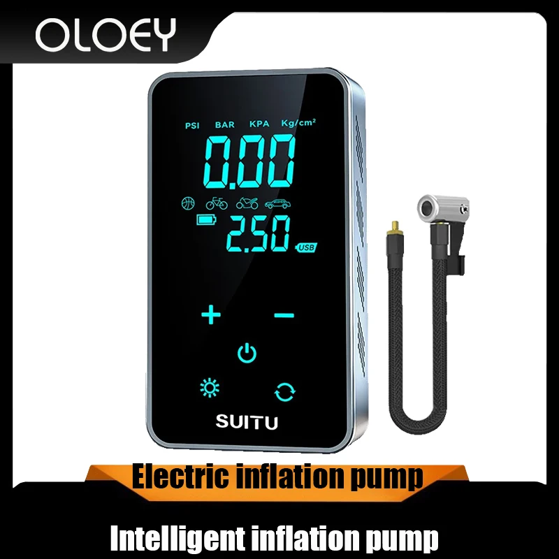 

Portable Tyre Inflator Electric Motorcycle Pump Air Compressor For Car Motorcycles Bicycles