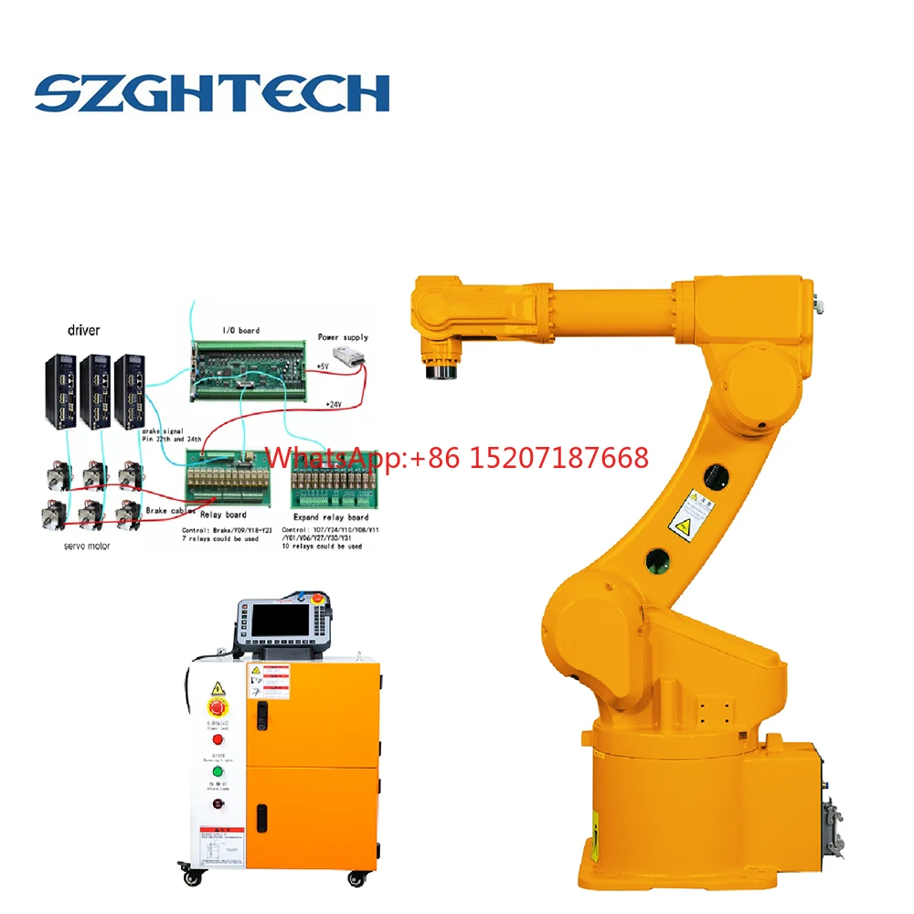 SZGH high speed manipulator mini Industrial grinding robotic arm manipulator 6 axis robot arm for grinding polishing robot arm