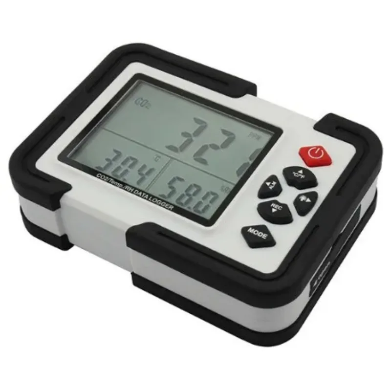

HTI HT-2000 Co2 Gas Analyzer Dioxide Monitor Data Logger Display Carbon Testing Instrument/ Co2/temp./rh 3 in 1 Yellow, White