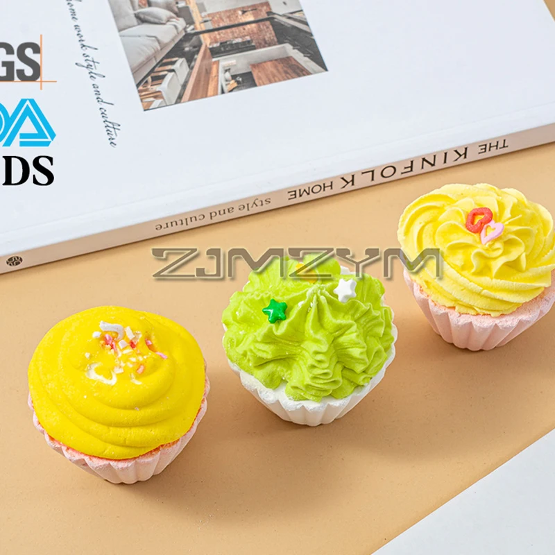 كرة حمام زيت عطري من ملح البحر مصنوع يدويًا ، كرة كيك إبداعية ، تحكم في الزيت وتقشيره ، 5 * *