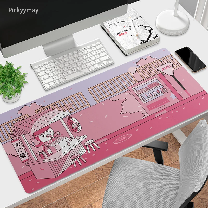 

Anime Octopus Takoyaki Mouse Pad HD Print Computer Gamer Mouse Mat Locking Edge Mousepad XXL Keyboard PC Mice Mats Pad For Csgo