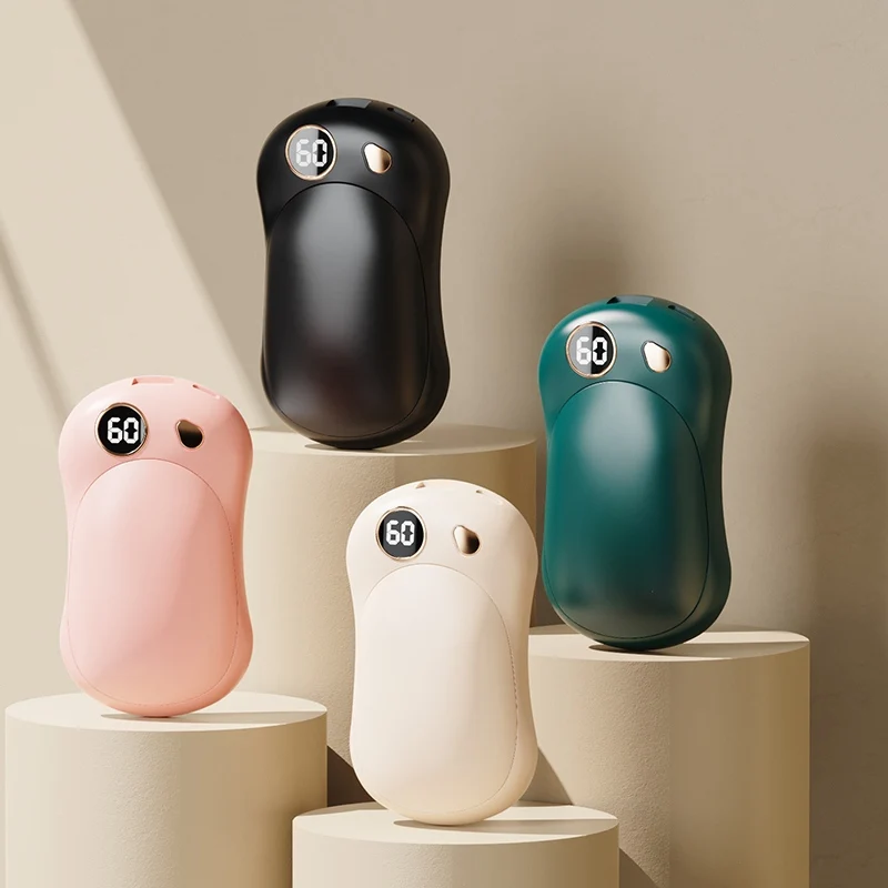 2-in-1 Magnetic Hand warmer with LCD Display for Three Temperature Levels and Power Bank Function