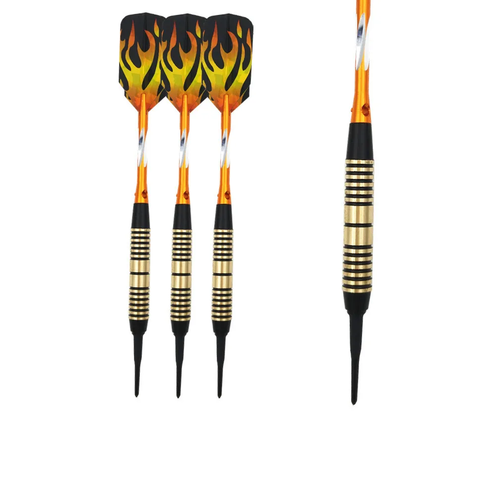 Fox Smiling 3PCS 18g Electronic Soft Darts With Brass Barrel And Shapely Darts Shafts