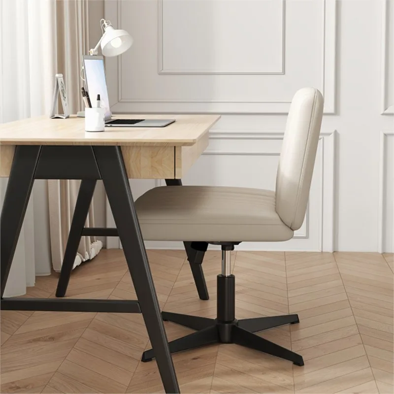 K-Star Home Computer Chair Office Chair Makeup Bench Chair Backrest Chair Cream Style Modern Minimalist Leather 2024 Hot Sales