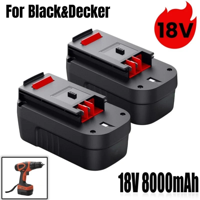 For Black&Decker 18V 8Ah Rechargeable Electric Tools Battery,Strong power and long-lasting endurance