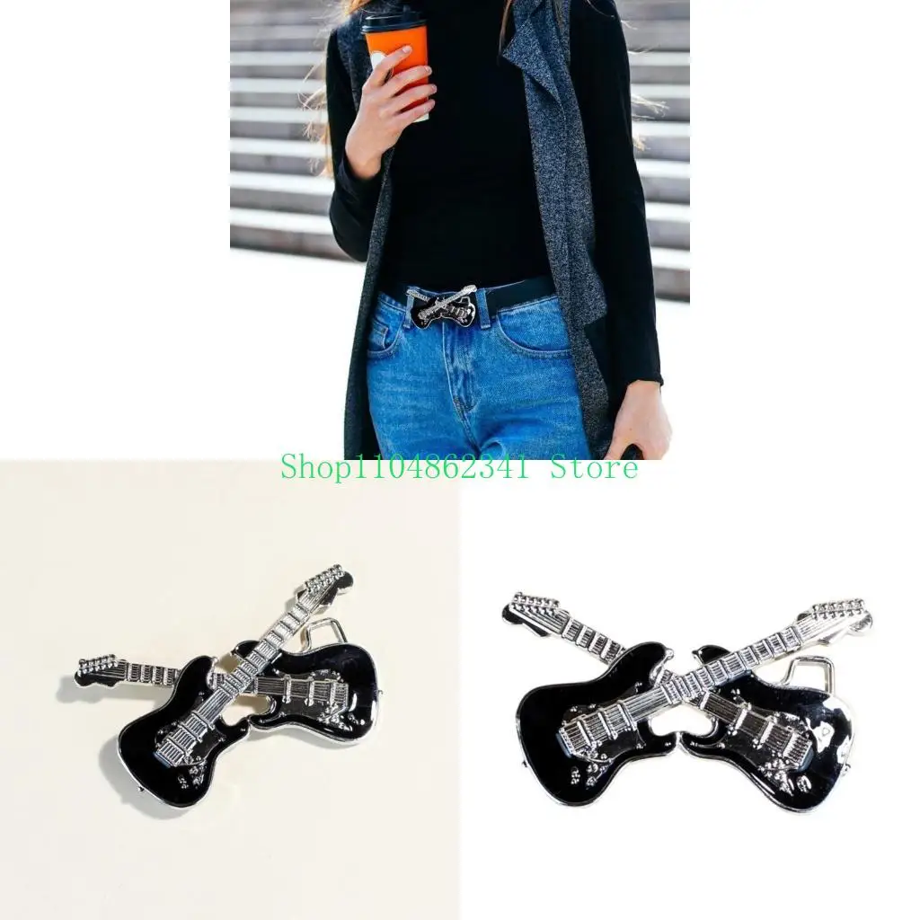 5ASD عتيقة حزام الإبزيم استبدال مزدوج حزام الغيتار الدعائم المعدنية الدعائم