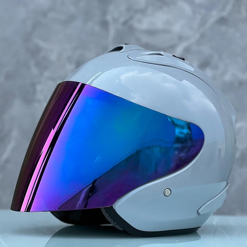 

Ram4 Glossy Grey Half Helmet Motorcycle Off-Road Summer Helmet Downhill Racing Mountain Cross Casco Capacete Men and Women