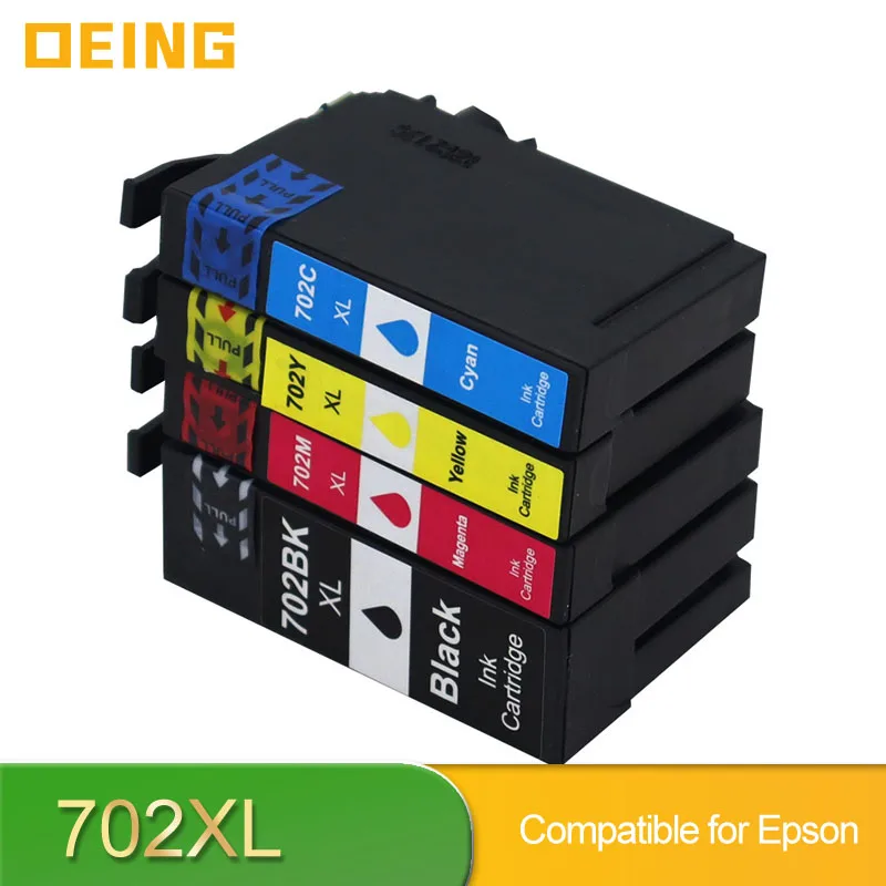 

Совместимый картридж 702XL T702XL для принтера Epson 702 T702 Workforce Pro WF-3720 WF-3725