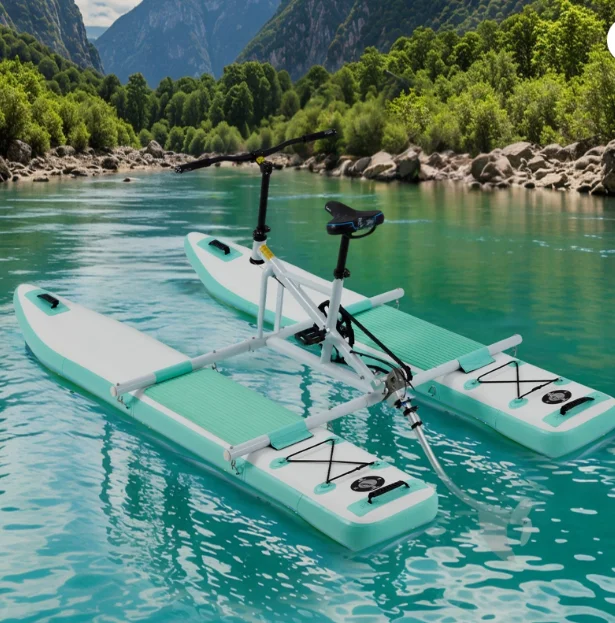 

For Inflatable Pedal Bike for Water Sport Portable Yacht Kayak Sea Pedal Bicycle Boat Aquatic Parks Fishing Boat Pedal m