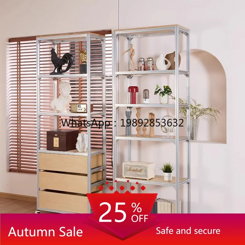 

LYY Aluminum Profile Birch Ocean Board Display Cabinet Multi-layer Storage Rack Display Rack Sample Rack
