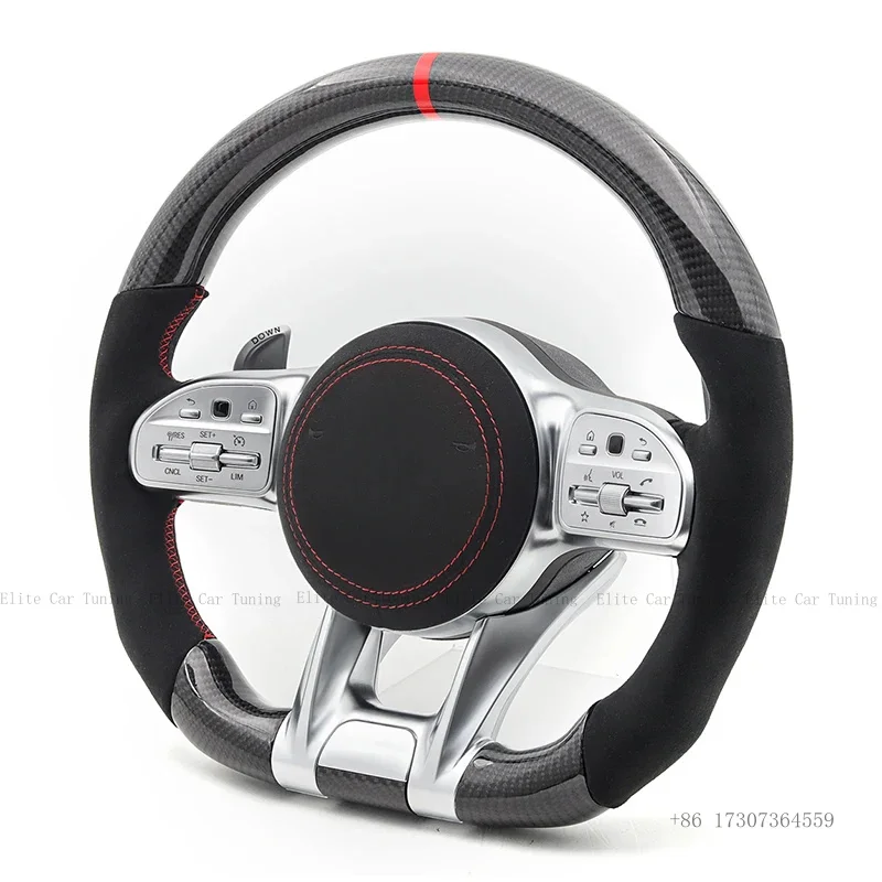 

Руль из карбона для Mercedes-Benz AMG W204 W205 W212 W213 W221 W222 S500 G350 C63 G63 E220 E300 G500 GLC GLE GLS