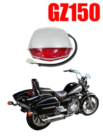 Motorcycle Chromed Tail Light for Haojue Suzuki Qingqi Jingcheng GZ150-A-E GZ125HS QS150 GZ 150cc Custom Bike Brake Stop Lamp