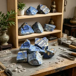 100g Natural Lapis lazuli Raw Stone Gemstone Quartz Mineral Specimen Original Stones Natural Stones and Minerals for Jewelry
