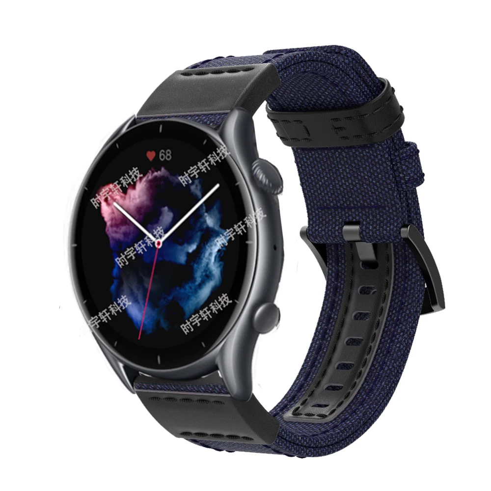 22mm Nylon Band For Amazfit GTR 3 Pro Smart Watch Sport Strap For Amazfit GTR 4/47mm/GTR 2 2E/Stratos 2 2S 3/Bip 5 Bracelet image 6