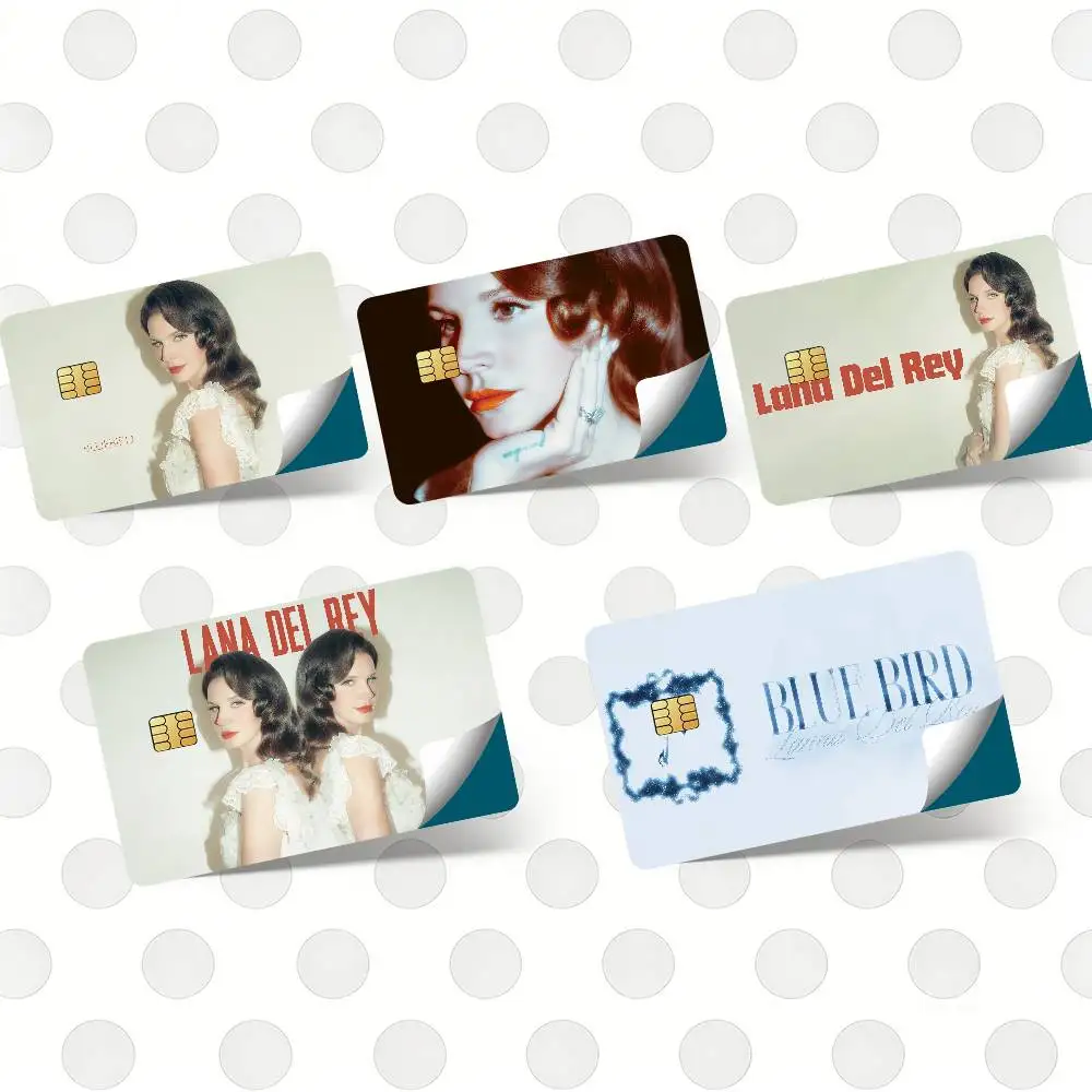 Singer L-Lana Del Rey Credit Card Skin Sticker Cover Decal Wrap Debit Card Stickers Durable Removable