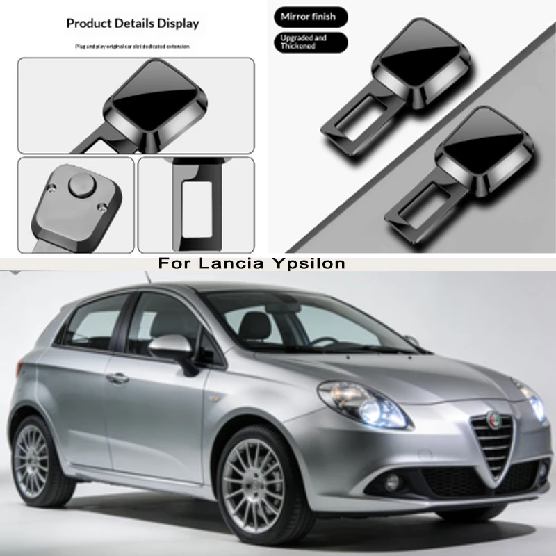 

for Lancia Ypsilon Car Seat Belt Clip Extender Safety Seatbelt Lock Buckle Plug Thick Insert Socket Extender Safety Buckle