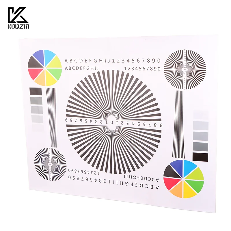 Lens Rear Focus Calibration Focusing Test Card Monitoring Camera Assembly Focusing Diagram 50*40CM