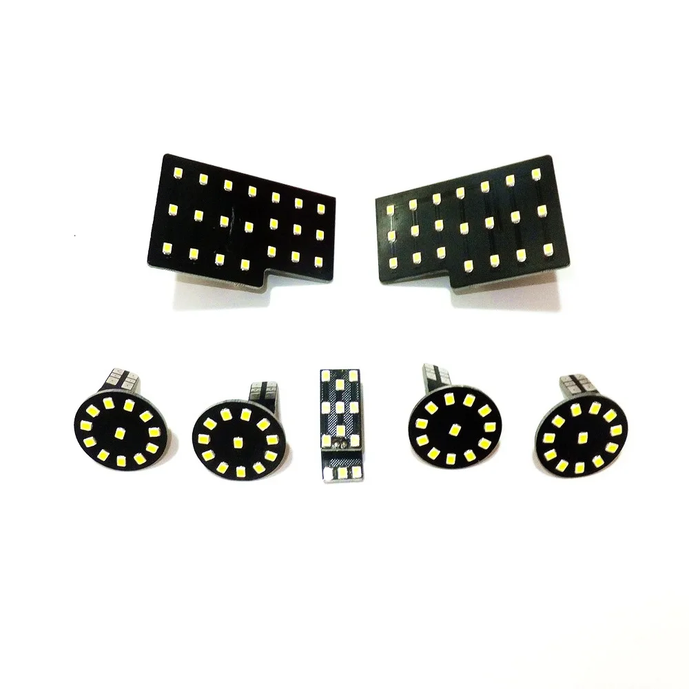 

July King Car LED Reading Lights Compatible for Audi A4L A5, 6000K 7 pcs, 4 Front Dome + 2 Rear Dome + 1 Tail Light