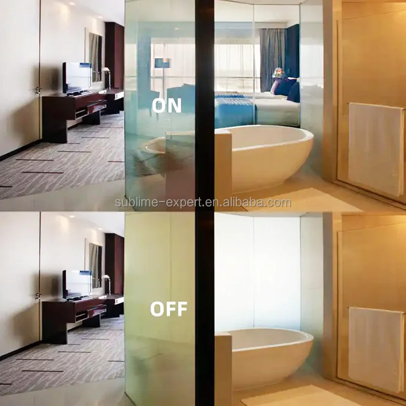 Smart PDLC Roll Film for Office Partition Wall PDLC Smart Film for Sliding Door Dimming Glass Curtain Privacy Glass Film