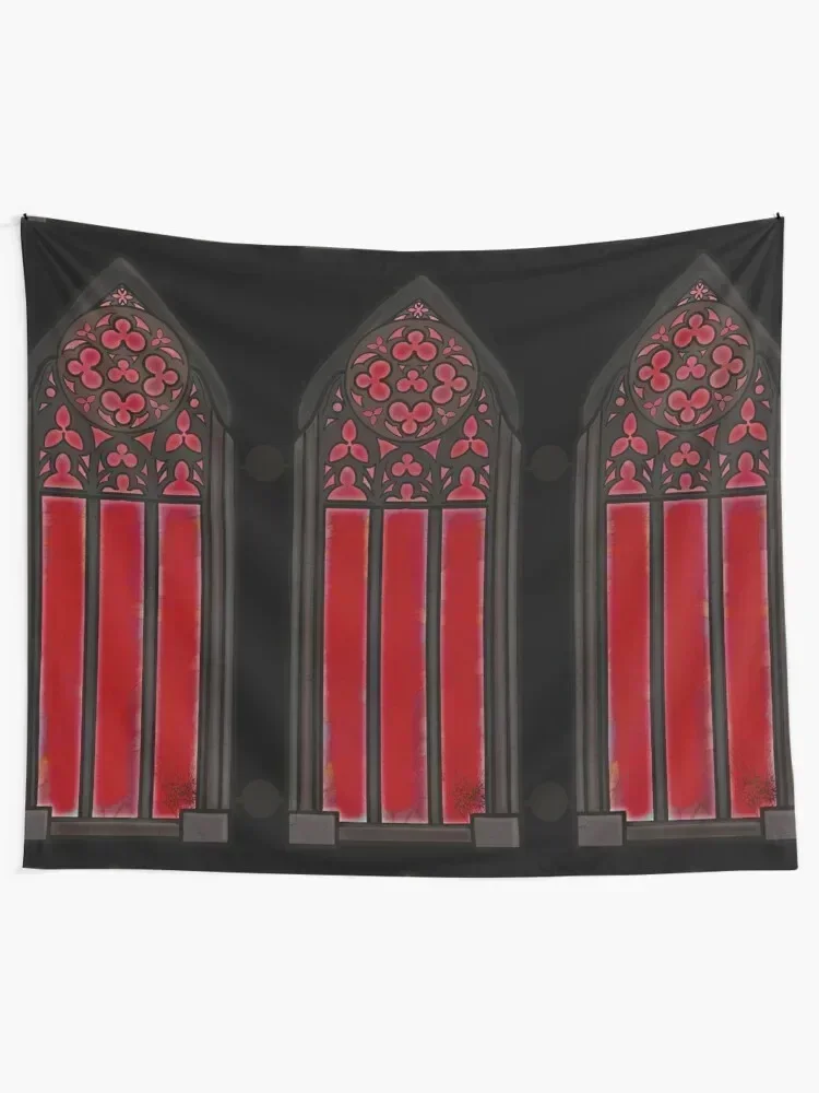 Cathedral Window Tapestry Christmas Decoration Tapete For The Wall Tapestry