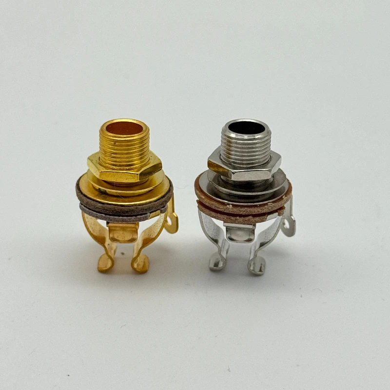1/4 Inch 6.35Mm Stereo Input Jack-Plug Socket Stereo Input Plug Socket Guitar Pickup Output Jack for Electric Guitar Bass