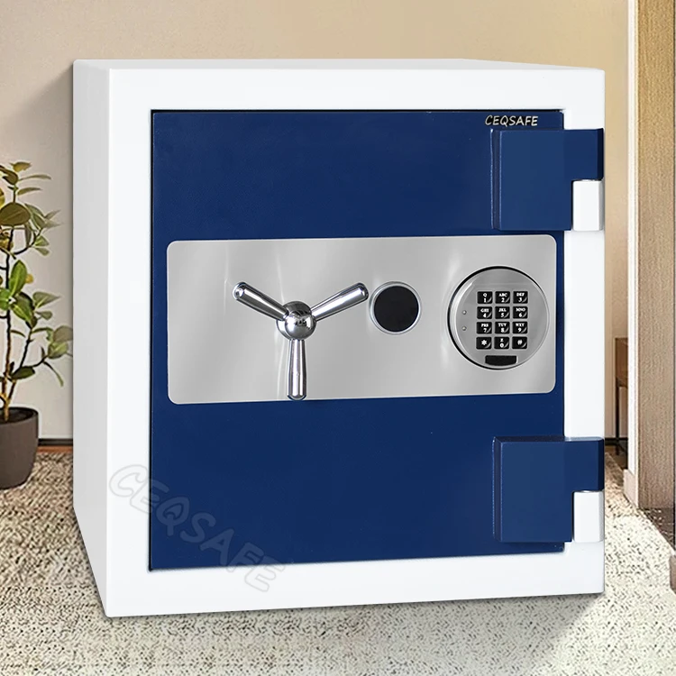 Heavy-Duty Fireproof & Theft-Proof Safe with Fingerprint & Key Lock 2 Hours Fire Resistance for Home Hotel Office