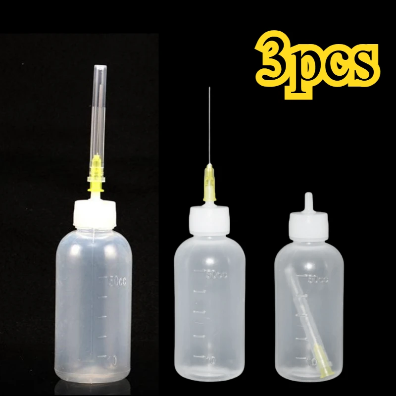 50ML Plastic Liquid Alcohol Bottle For Dispenser Rosin Solder Flux Paste For Phone PCB Cleaning Welding Repair Tools