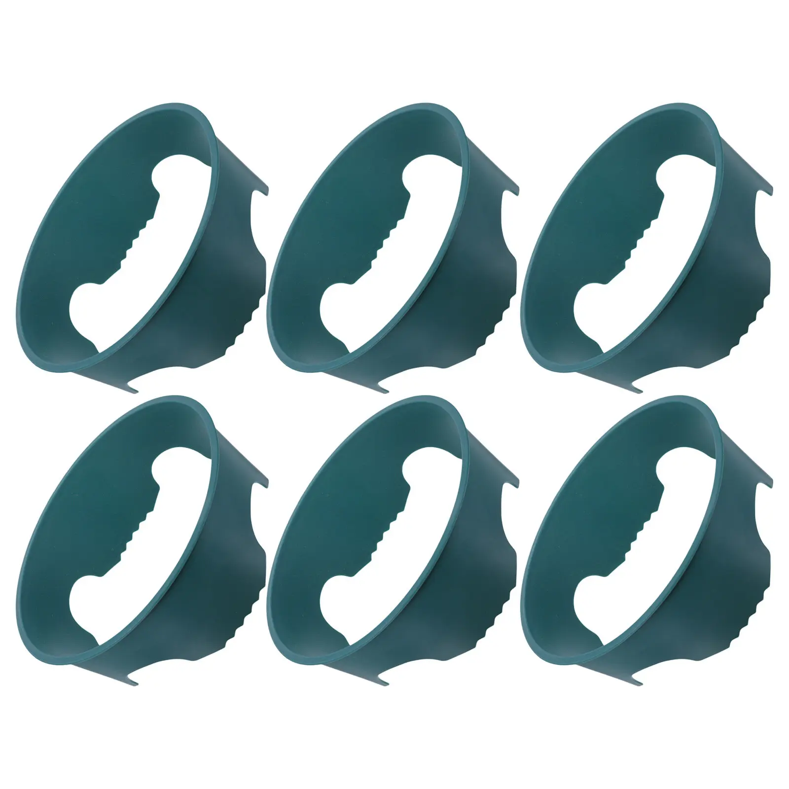 6Pcs Multipurpose Plant Growth Isolation Rings Vegetable Root Barrier Garden Soil Protector Mulch Cover for Garden Beds