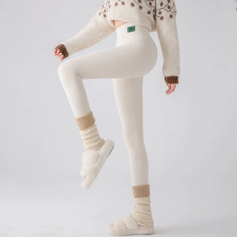 Out Wear Extra-Thick Plus Fleece Winter Leggings Women Korean Casual Thermal Woman's Leggings Soft Comfort Black Leggings Woman