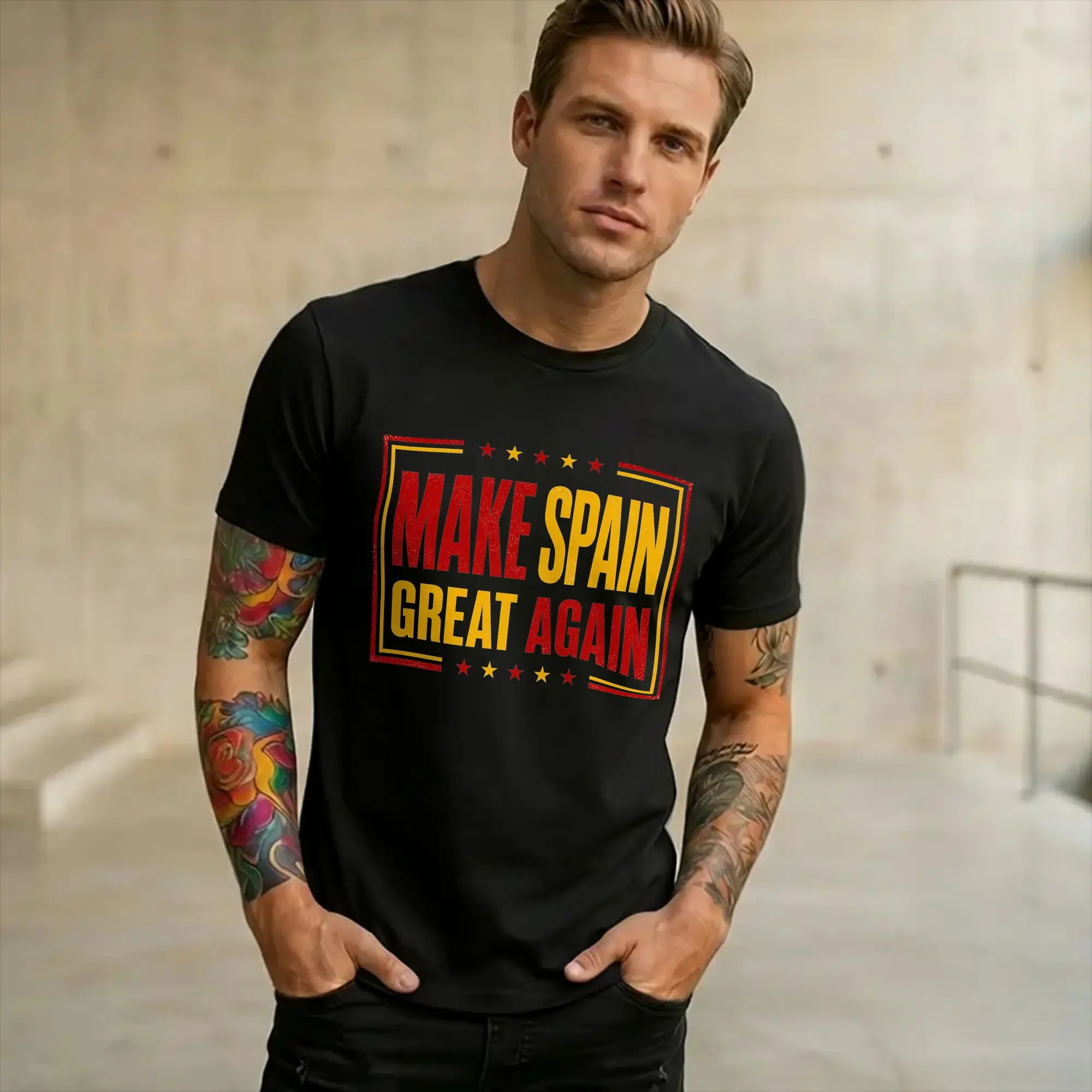 Make Spain Great Again  New Arrival T Shirt Men Women  Cotton  Tee Shirt Clothing