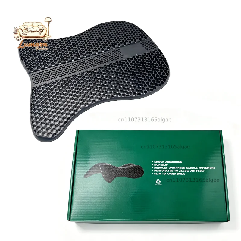 Honeycomb silicone saddle pad Equestrian shock absorption breathable non-slip seat cushion Equestrian equipment gift box R