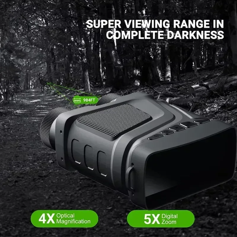 Newest Binoculars Night Vision Device R12 Infrared FHD 5X Digital Zoom Hunting Telescope Outdoor Day Night Dual Use