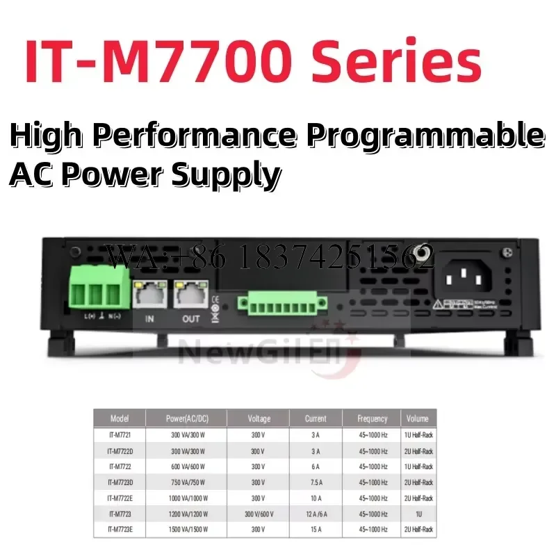 Wmwmnu for ITECH IT-M7721 IT-M7722 IT-M7722E IT-M7722D IT-M7723 IT-M7723E IT-M7723D IT-M7721L IT-M7722L Programmable AC Power
