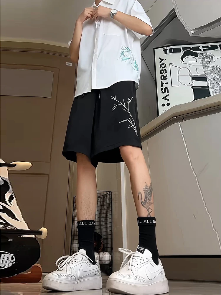 

Новые китайские шорты из ледяного шелка с быстрым высыханием, мужские летние модные брендовые шорты премиум-класса, модель Five-f P...