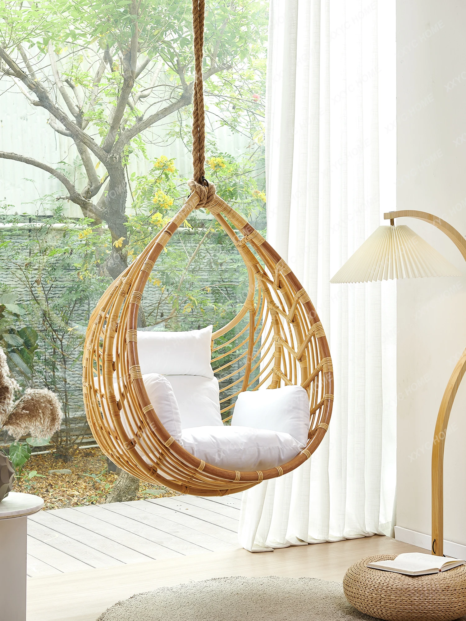 Balcony Home Glider Leisure Basket Indoor Swing Girly Bedroom Hammock Outdoor Rattan Chair Hanging Cradle Chair