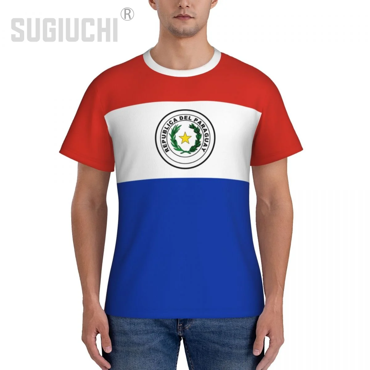 Tight Sports T-shirt Paraguay Flag Paraguaian 3D For Men Women Tees jersey Clothes Soccer Football Fans Gift Patriotic T shirt