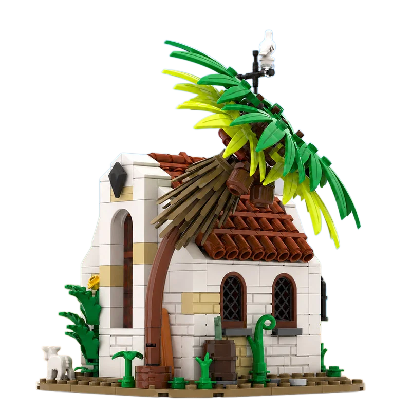 DIY building block toy - Medieval Church Model Set - Creative Assembly Toy Set - Holiday Gift - Suitable for All MOC Enthusiasts