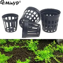 10PCS Aquarium Water Grass Basket Hanging Fish Tank Plastic Hollow Basin Water Potted Planting Tank Cups Aquarium Accessories